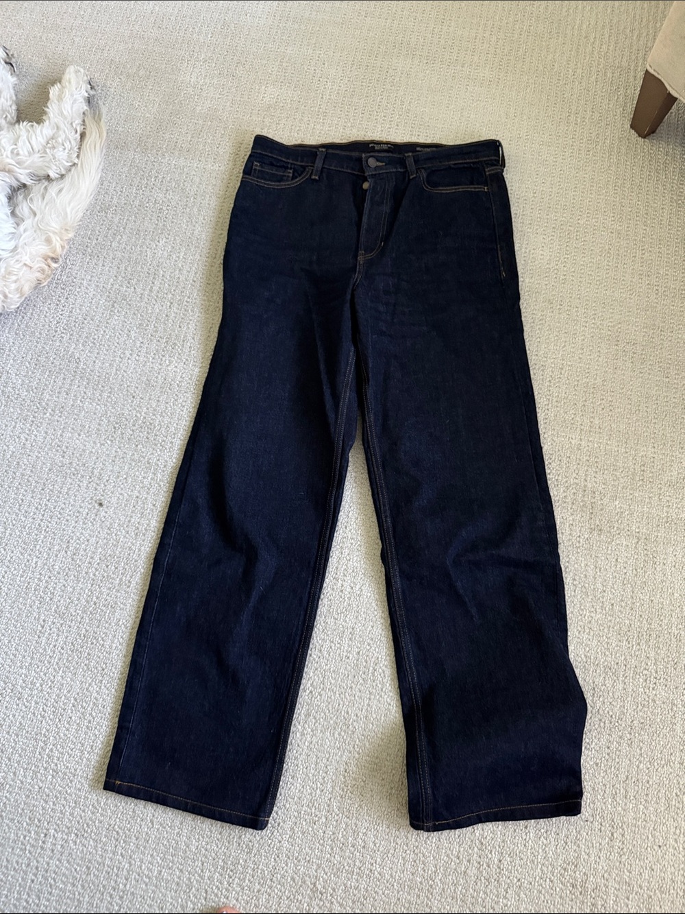 Banana Republic dark loose stovepipe jeans, 30 long